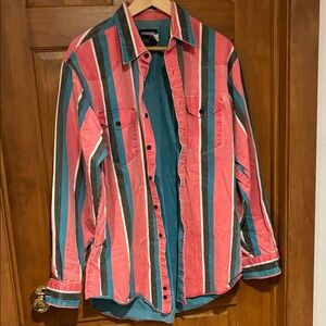 Vtg Wrangler men’s striped shirt jacket